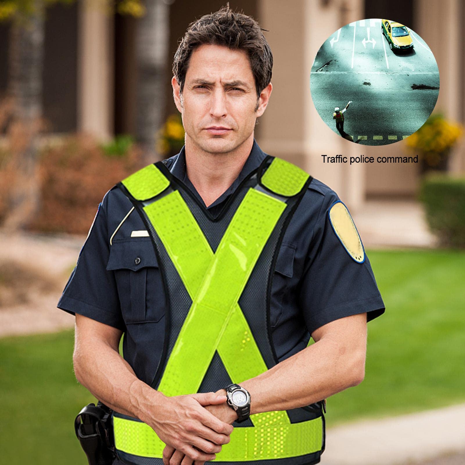 Gilet Catarifrangente 2 Pezzi - Alta Visibilità, Regolabile, Per Corsa E Ciclismo - Foto 8