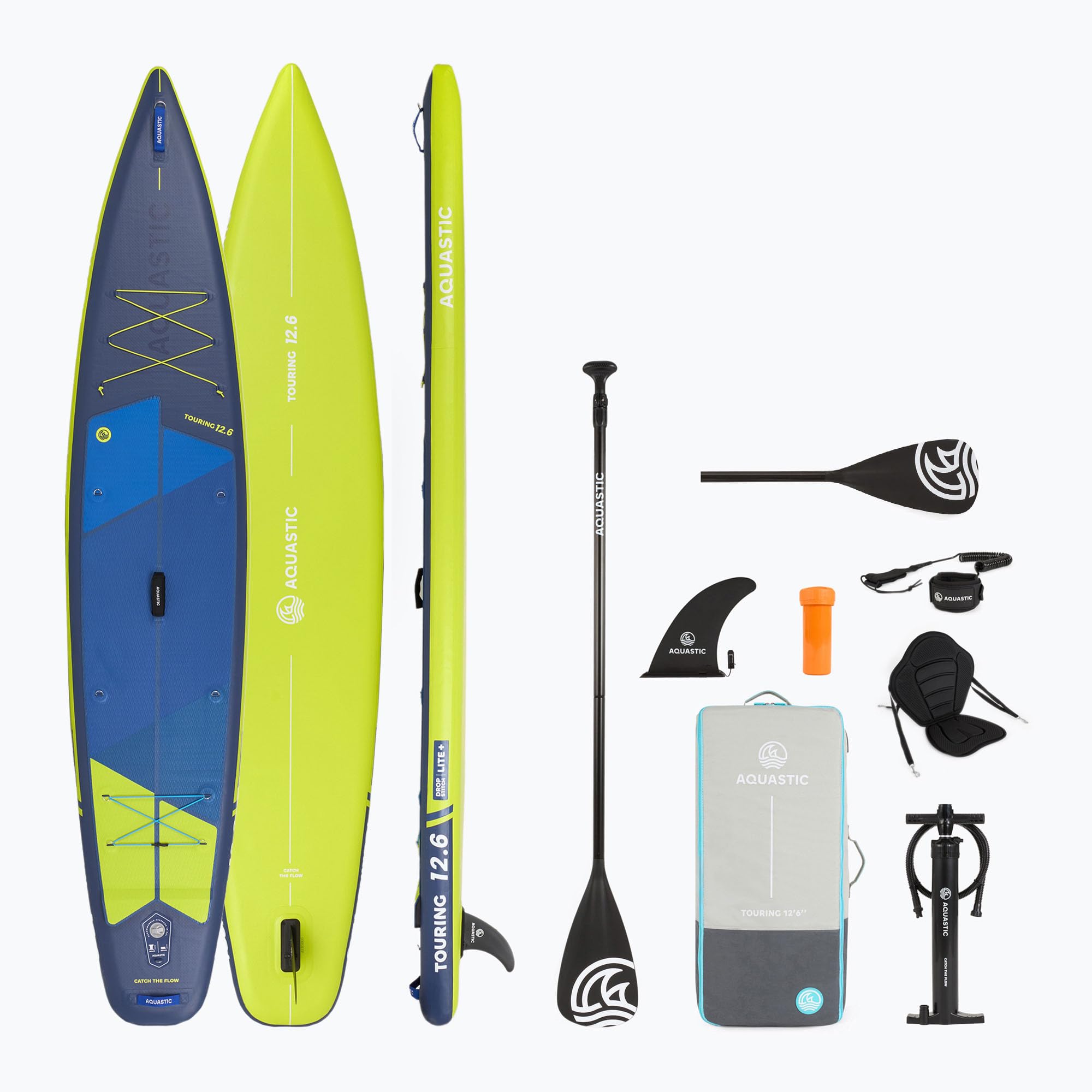 AQUASTIC Touring 12'6″ Tabla de Surf de Paddle, Unisex Adulto