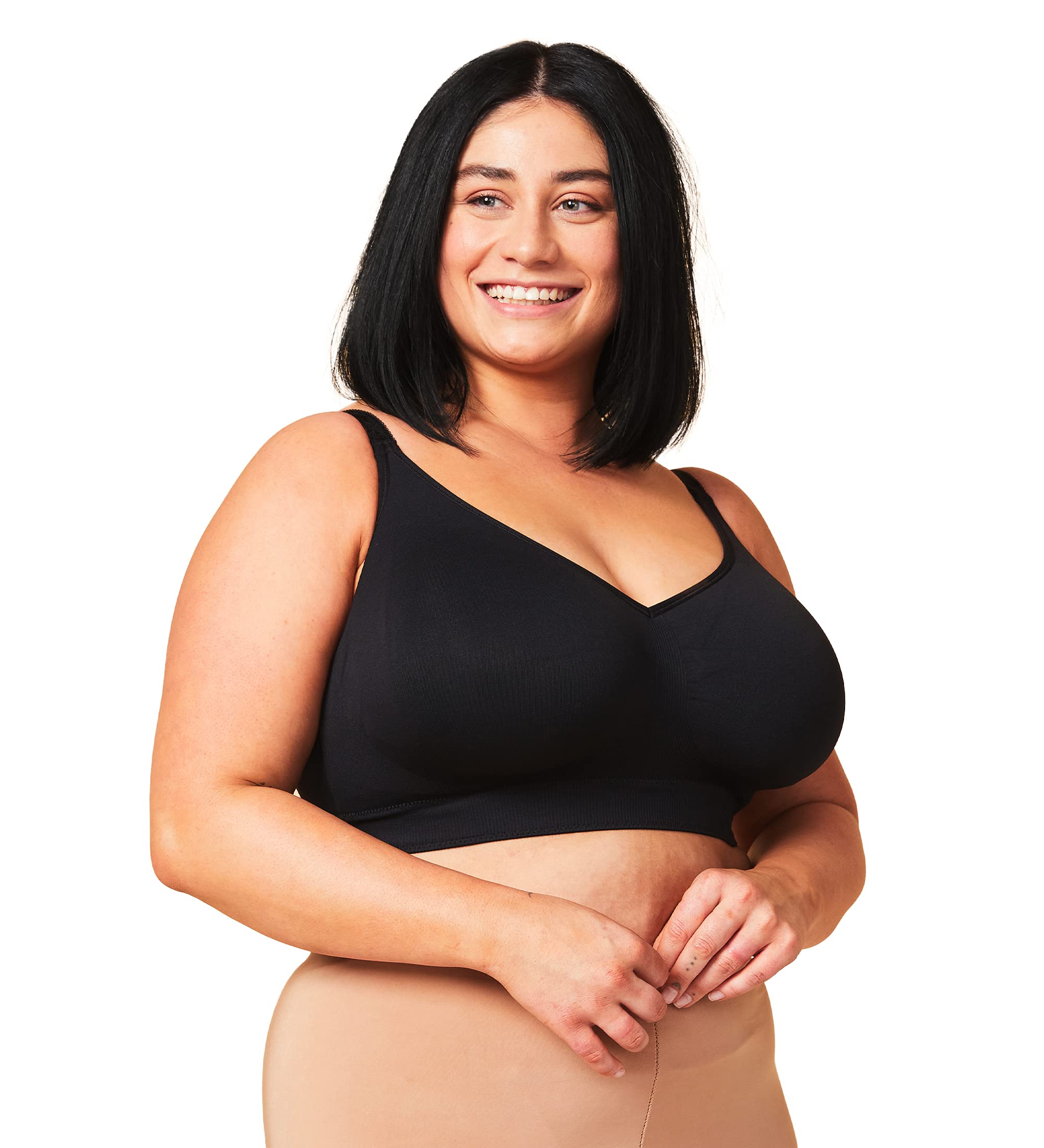 Sugar Candy BraSugar Candy Basic Wireless Comfort Bra (for F-K Cups), Yoga Sport Bra, Seamless Wirefree Bralette