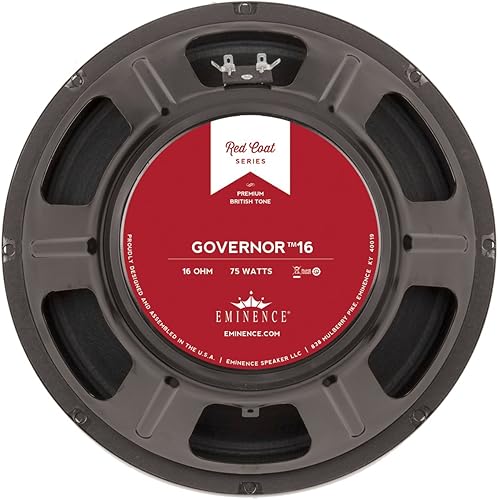 Eminence Red Coat Series The Governor 16 - Altavoz de guitarra de 12 pulgadas, 75 vatios a 16 ohmios