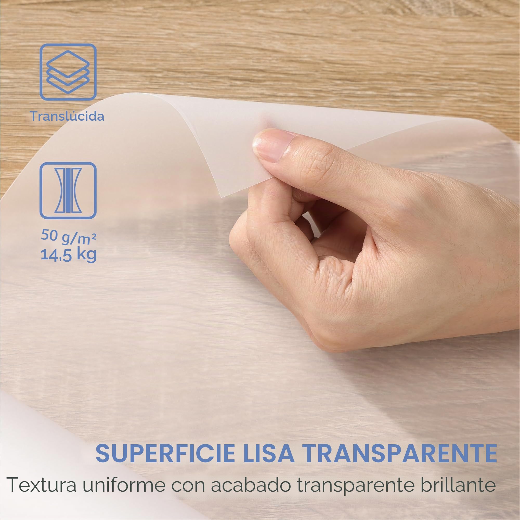 WINTEX Rollo de Papel Calco 25 m x 70 cm- para Patrones de Costura 50g/m² - Dibujo Bocetos Manualidades Patronaje Dibujo Tecnico para Tela