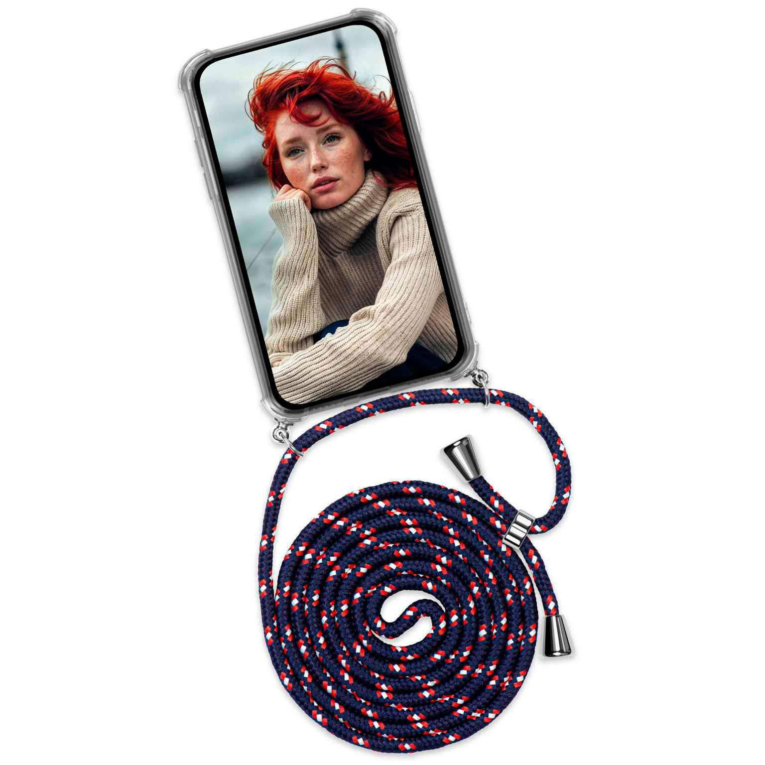 Coque Google Pixel 8a amovible ONEFLOW Twist Case finition bleu blanc rouge - 8
