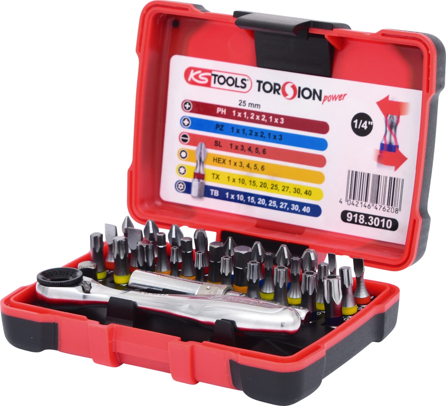 KS Tools 918.3010 Serie Inserti, 32 Pezzi