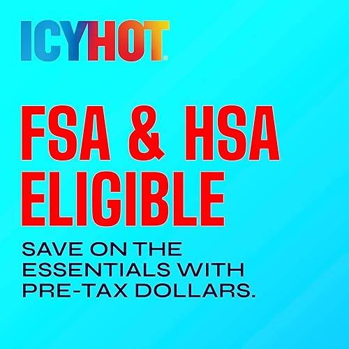 Vista 10 de Icy Hot Parche original para aliviar el dolor, tamaño XL, cómodos parches de tela con mentol 5%, terapia de contraste de hielo y calor para áreas