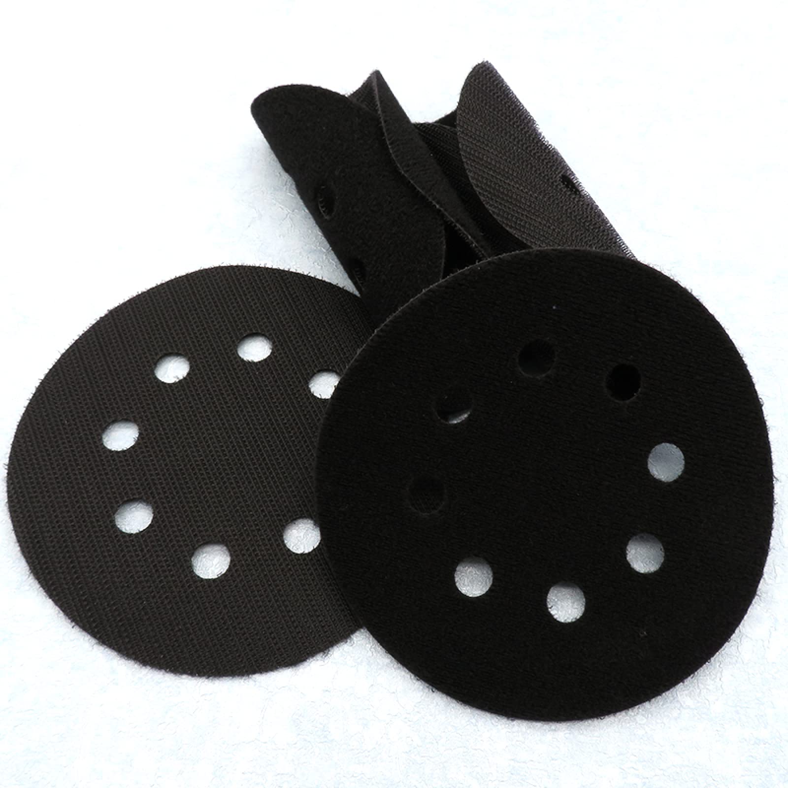 3 Pc 5 Pouces 8 Trous Crochet Et Boucle Noir Interface Pad Protection Disque Accessoires Pour Outils Électriques