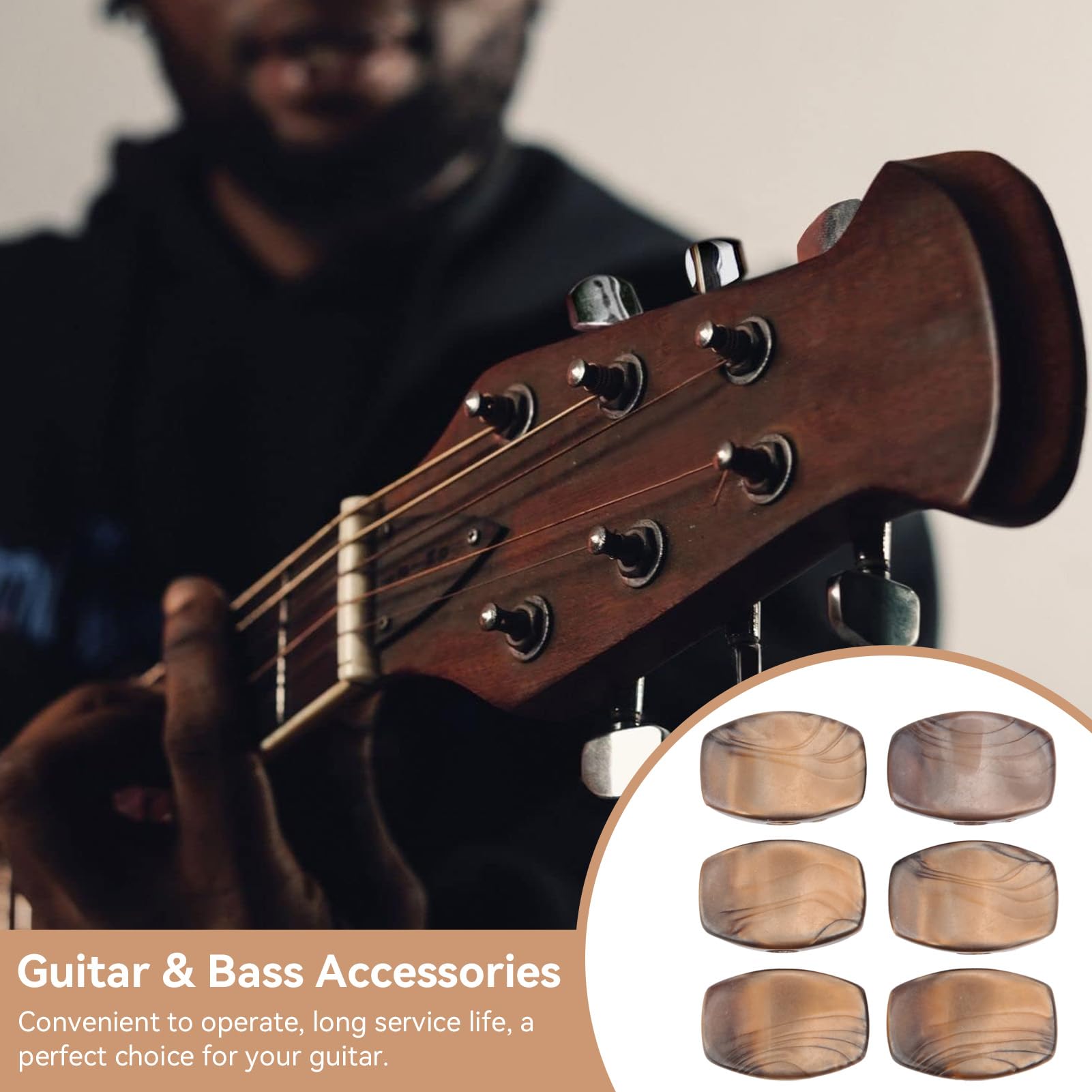 HAMPPLIES Gitarren-Stimmwirbel Set - Professionelle Mechaniken Für Klassische Gitarren