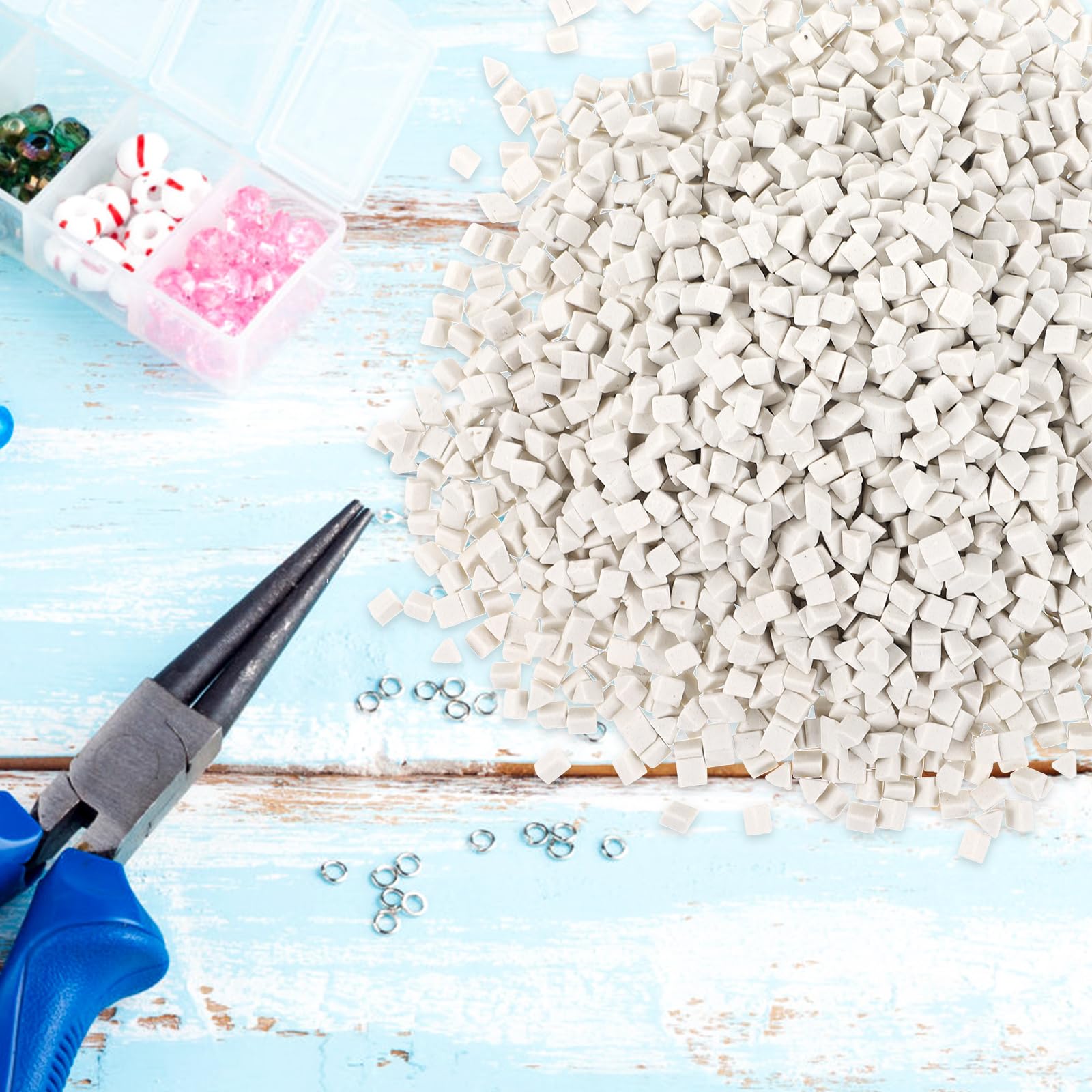 2 Sets Keramische Dreieck Schleifmittel 500G Für Polierschleifmaschine Effektives Polieren Von Steinen Und Perlen Diy Schmuckherstellung Hochwertige Tumbler Medien Für Vibrationsmaschinen
