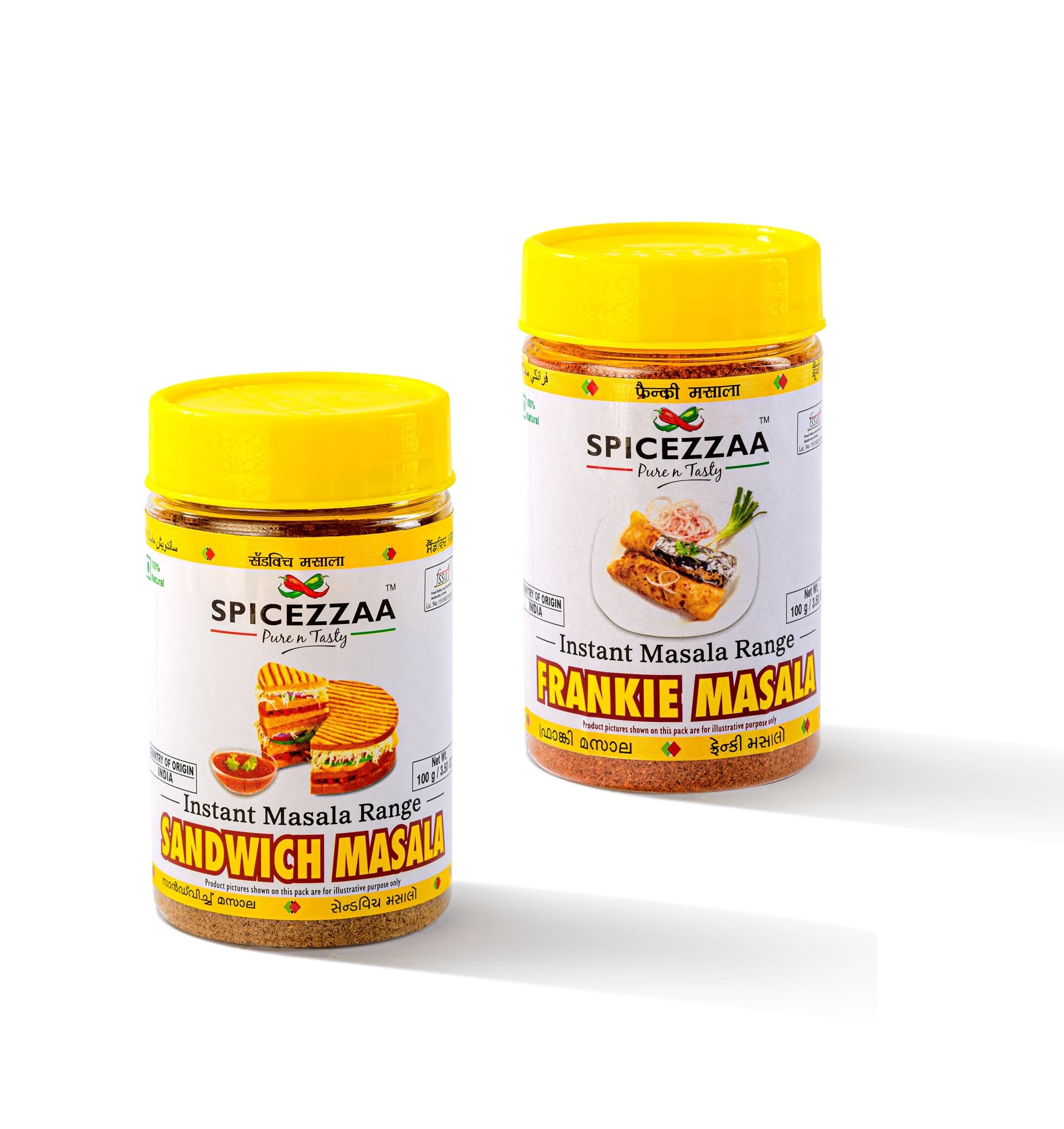 Spicezzaa Combo Pack Of Frankie Masala And Sandwich Masala - Delicious Spice Mix for Frankie (200 Gm)