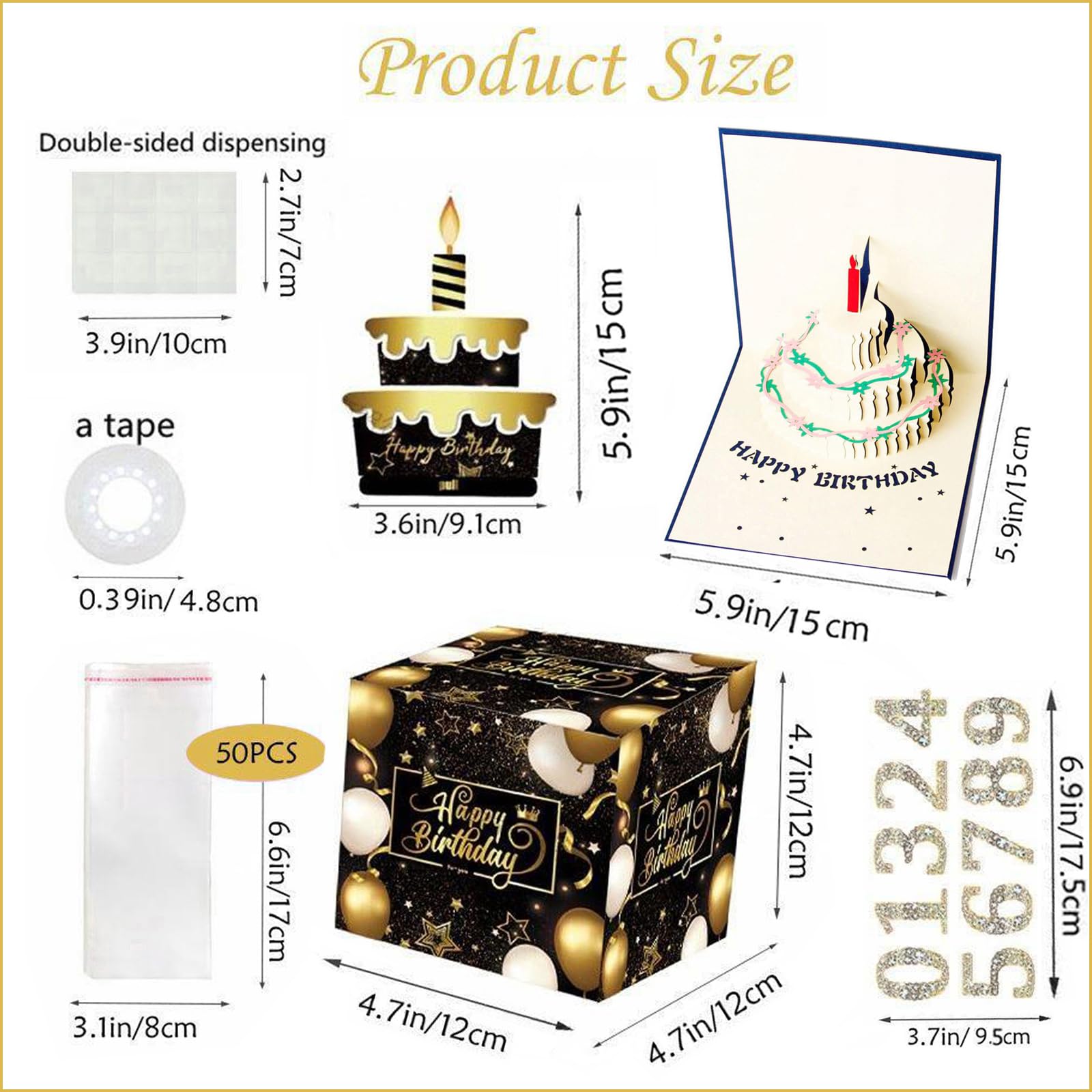 Tarjetas Emergentes De Felicitación 3D Románticas, Tarjetas Emergentes De Cumpleaños Con Sobre Los Blesiy Tarjetas De Felicitacion Emergentes