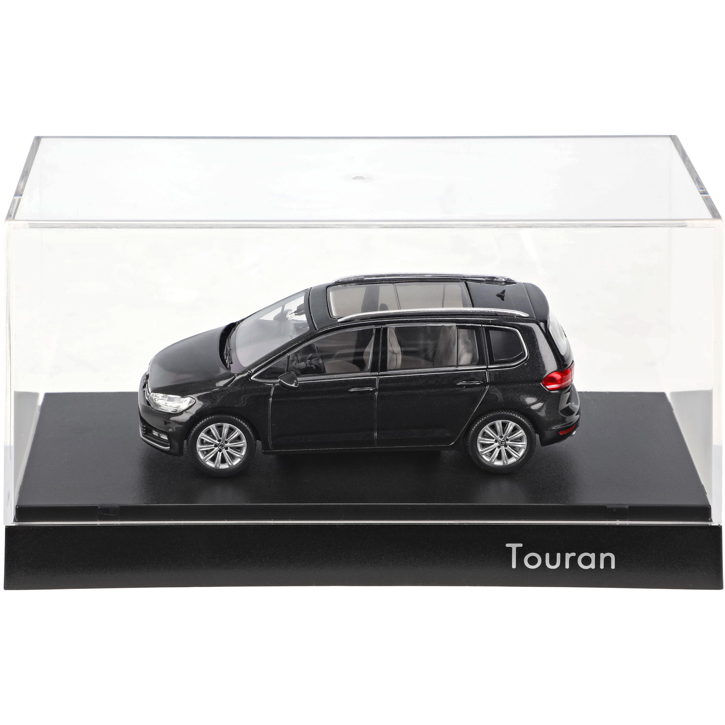 Volkwagen T*o*u*r*a*n II Tief Schwarz Ab 2015 1/43 Norev Modell Auto mit individiuellem Wunschkennzeichen