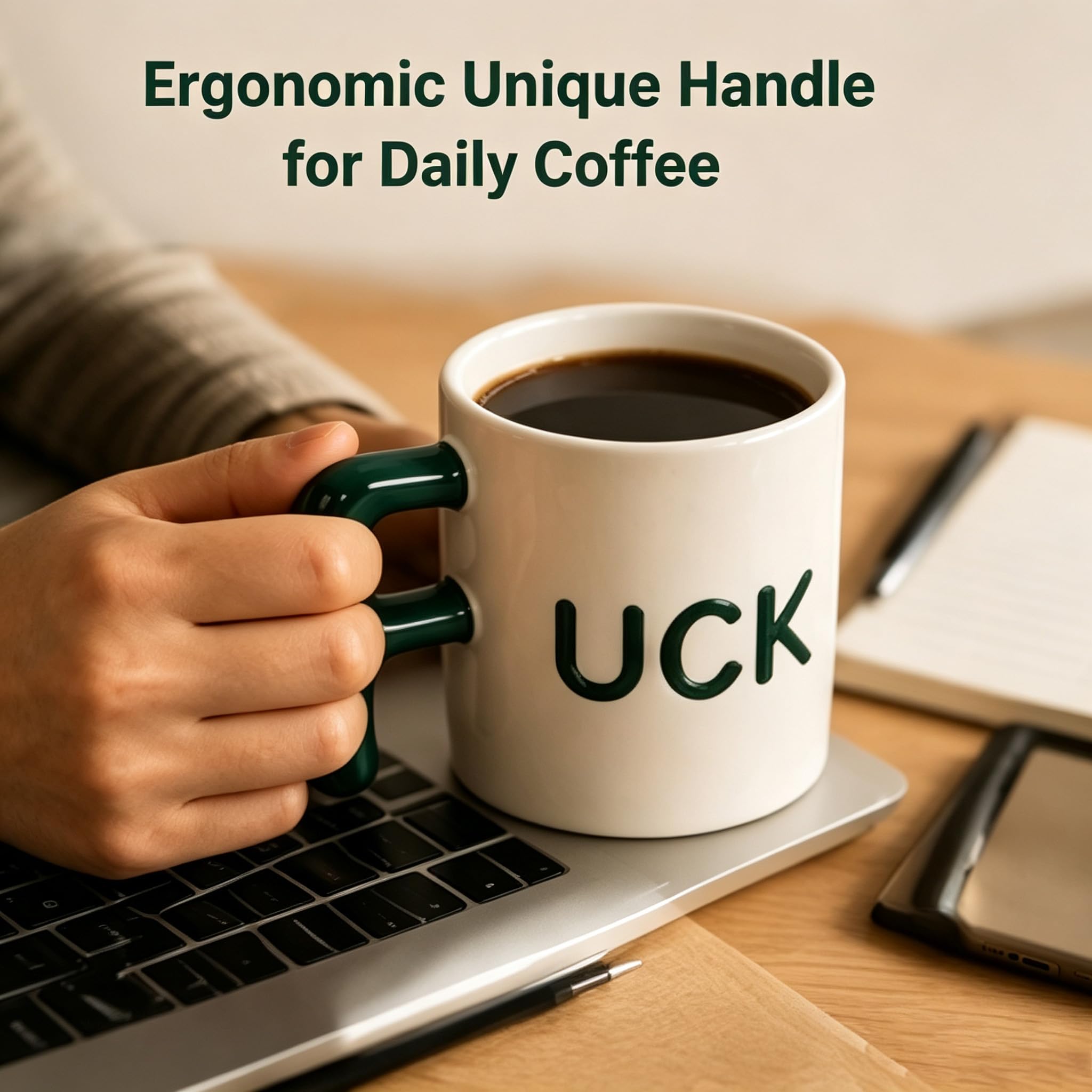 Lustige Kaffeetasse Keramik Tasse mit Spruch "Fuck ", Geschenk für Freunde