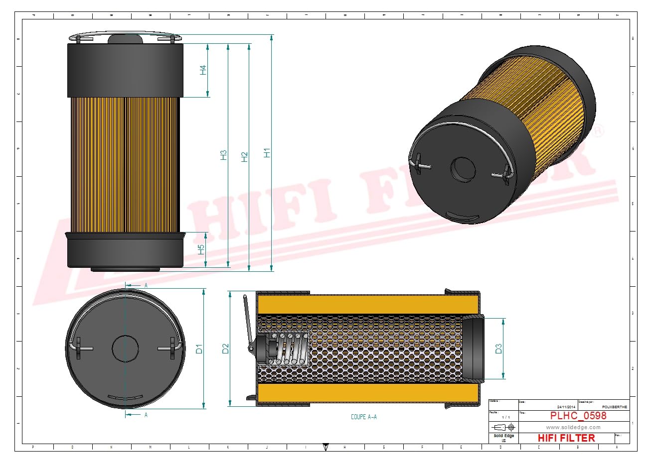 HIFI FILTER Hydraulikfilter SH 52034