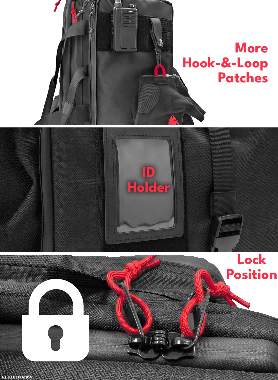 ACE Schakal Duffle Bag - Taktische, robuste Einsatz-Tasche für Outdoor-Sport