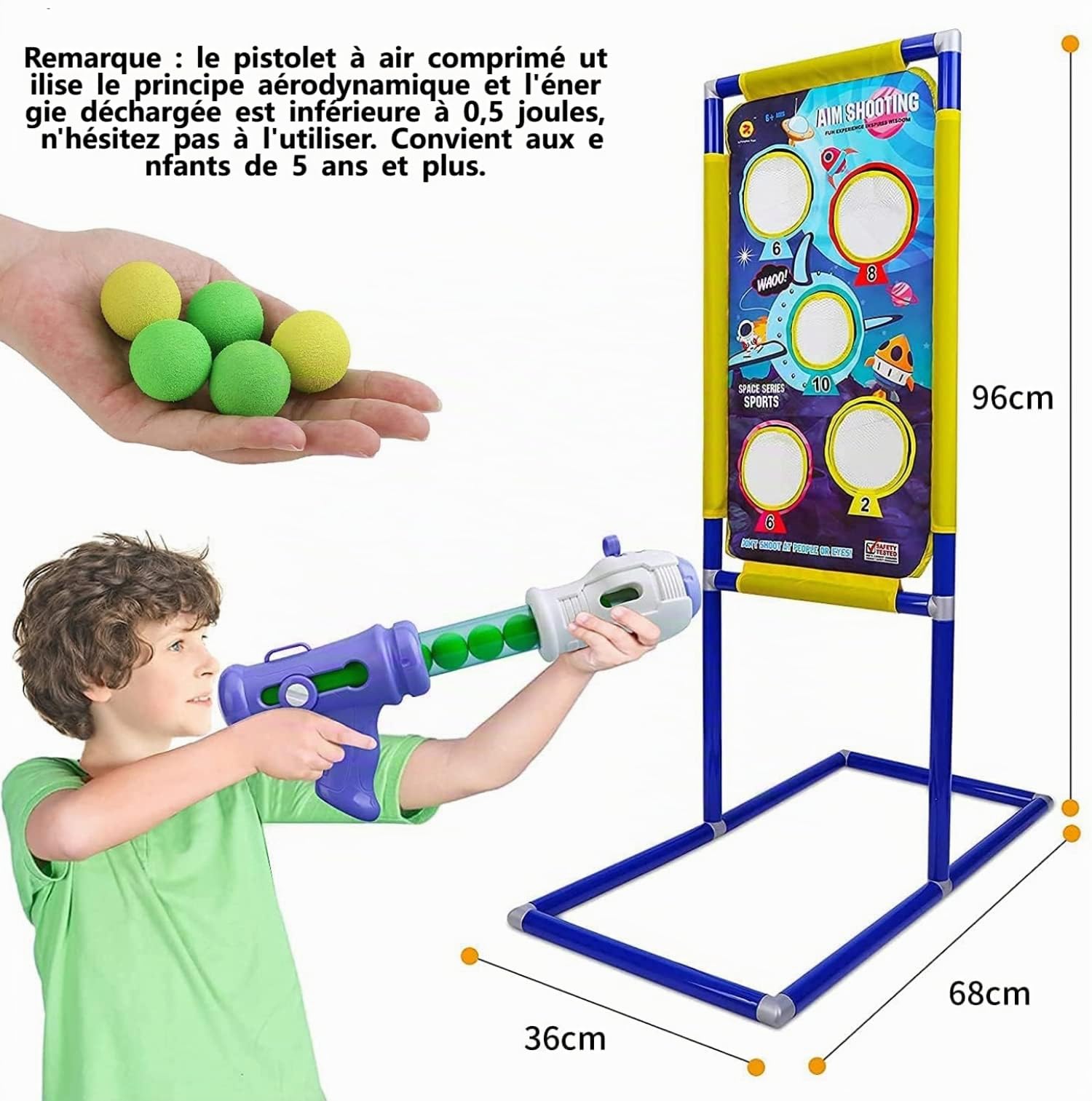 Gioco di Tiro, Giocattolo di Tiro al Bersaglio Gioco da Giardino all'aperto per 5 6 7 8 9+, Giocattoli per Ragazzi Regalo per Bambini di Compleanno per Ragazze