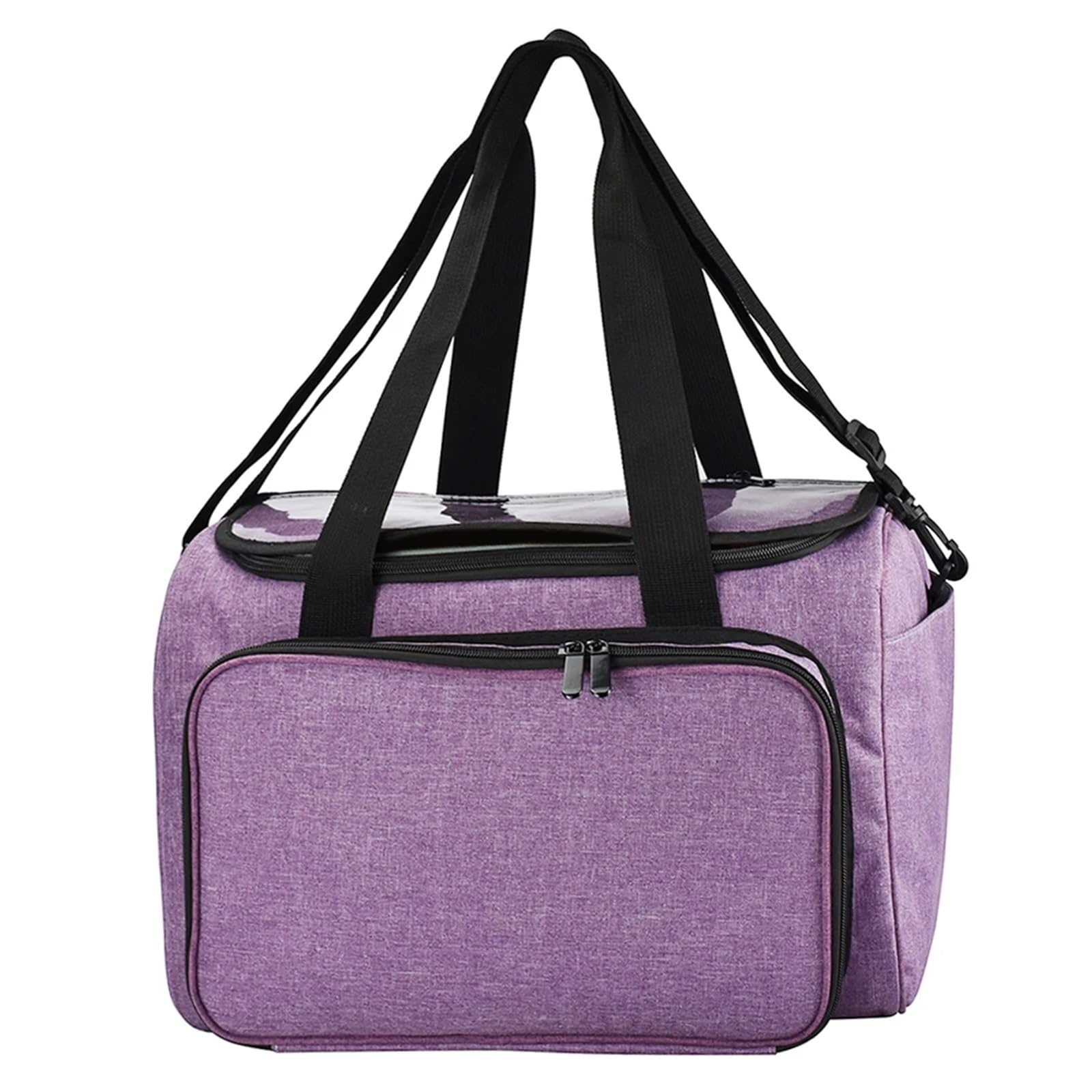Bolsa de almacenamiento for lanas lana, organizador ganchillo, bolsa viaje for y suministros para Agujas, Hilo(Purple)