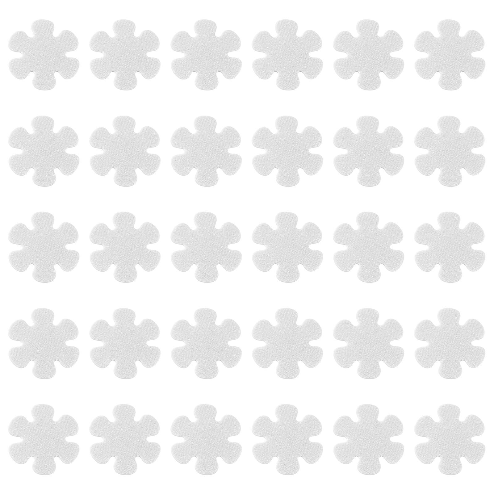 Zirax 30 PCS Clear Anti Slip Shower Stickers, Transparent Non Slip Bath Stickers for Bathtub, Adhesive Bathroom Stickers Safety Treads with Scraper for Stairs, Shower Room, Floors