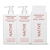 Native Shampoo & Conditioner, Body Wash - Honey Crisp & Cider - Naturally Derived Ingredients, Sulfate-Free, Paraben-Free, Strengthening Hair Care | Fall Seasonal Bundle (51 fl oz Total) - 3 Pk Honeysuckle 9 Fl Oz (Pack of 2)