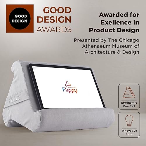 Miniatura 8 de Flippy Soporte de almohada original para tableta y soporte para iPad, regalo para amantes de los libros y lectores, soporte multiángulo con Greyster