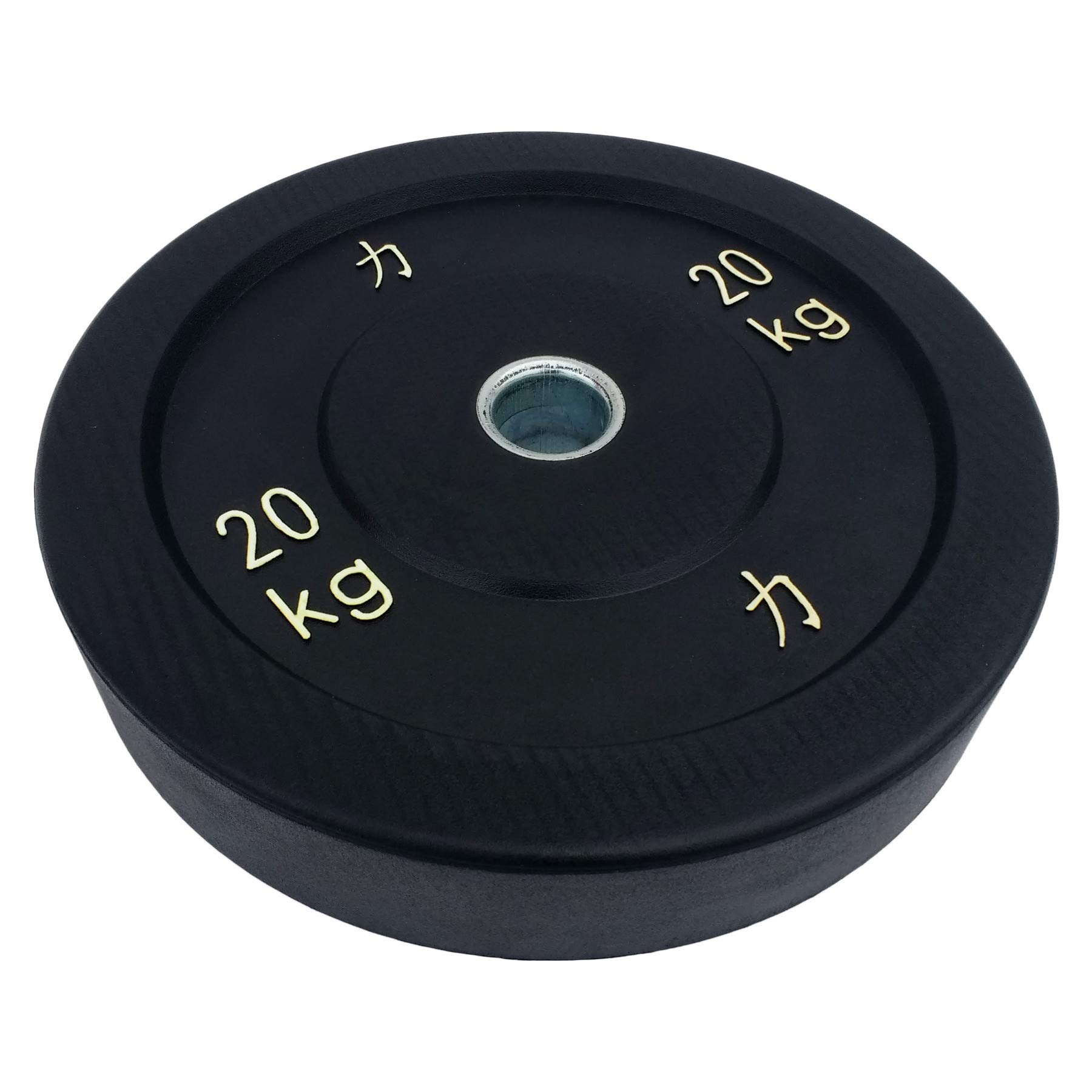 Strength Shop Riot Bumper Plates/Hantelscheiben, schwarz, je EIN Paar 5 kg bis 25 kg - Vollgummi IWF Durchmesser 450 mm mit 51 mm-Bohrung