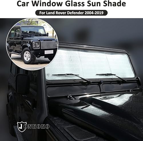 Miniatura 5 de Parasol plegable para parabrisas de automóvil, reflector de rayos UV, para ventana delantera automática y ventana completa para Land Rover Defender
