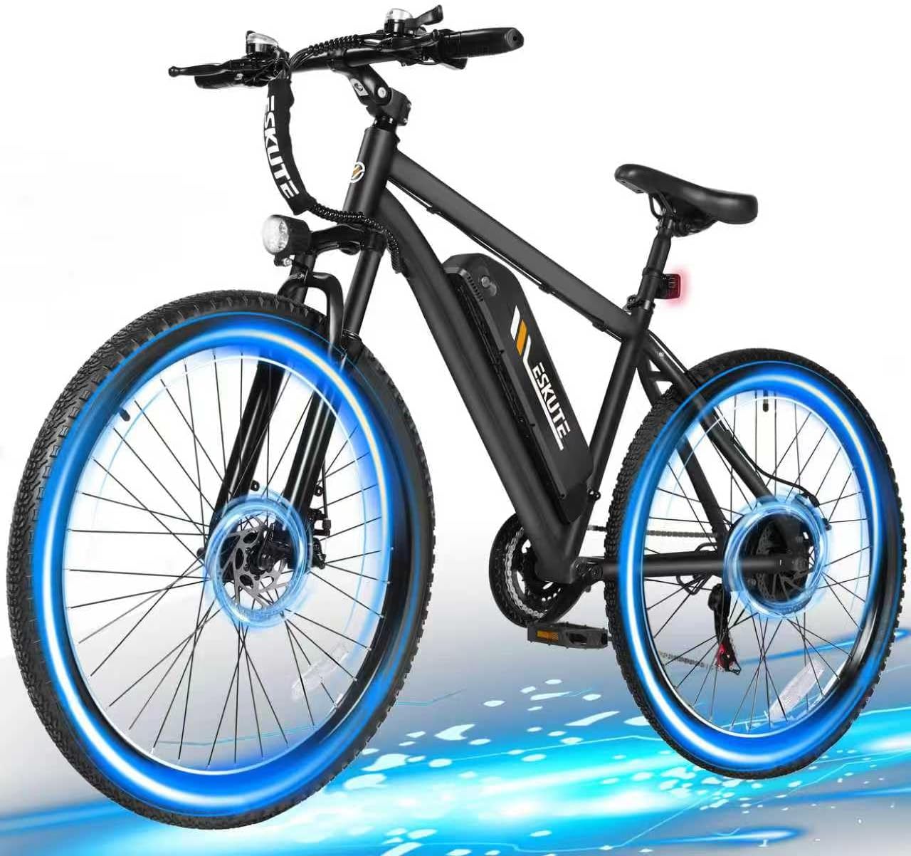 M200 Electric Bike for Adults – 21-Speed Gear 27.5" Mountain E-Bike, 1200W Peak Brushless Motor 28MPH, 48V 10.4Ah&13Ah Removable Battery, Up to 55-65 Miles Range, Step Over Commuter E-MTB, NFC Unlock thumbnail