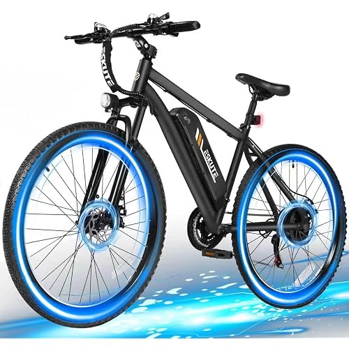 M200 Electric Bike for Adults – 21-Speed Gear 27.5" Mountain E-Bike, 1200W Peak Brushless Motor 28MPH, 48V 10.4Ah&13Ah Removable Battery, Up to 55-65 Miles Range, Step Over Commuter E-MTB, NFC Unlock