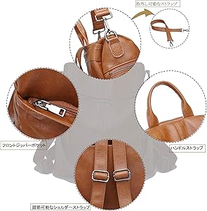 Amazon.co.jp: [エックスパス] PUレザー リュック レディース 軽量