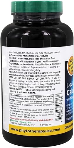 Miniatura 3 de Phytotherapy Rx Calcio Liquid Softgel - 180 por paquete - 1 cada uno.