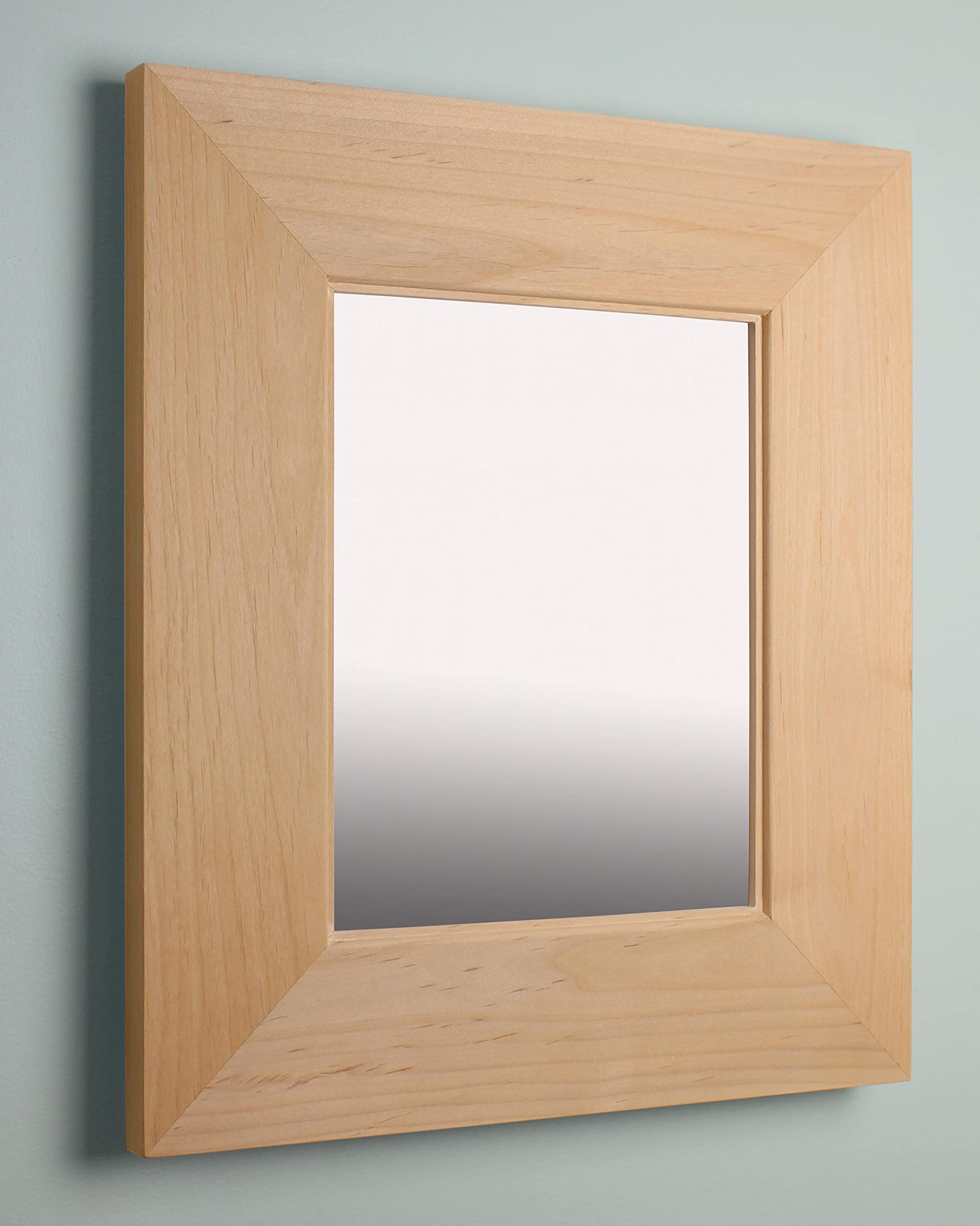 Fox Hollow Furnishings 11x14 Small Mirrored Bathroom Medicine Cabinet, Recessed in The Wall, Narrow Slim Thin Little Recessed Medicine Cabinet, Made