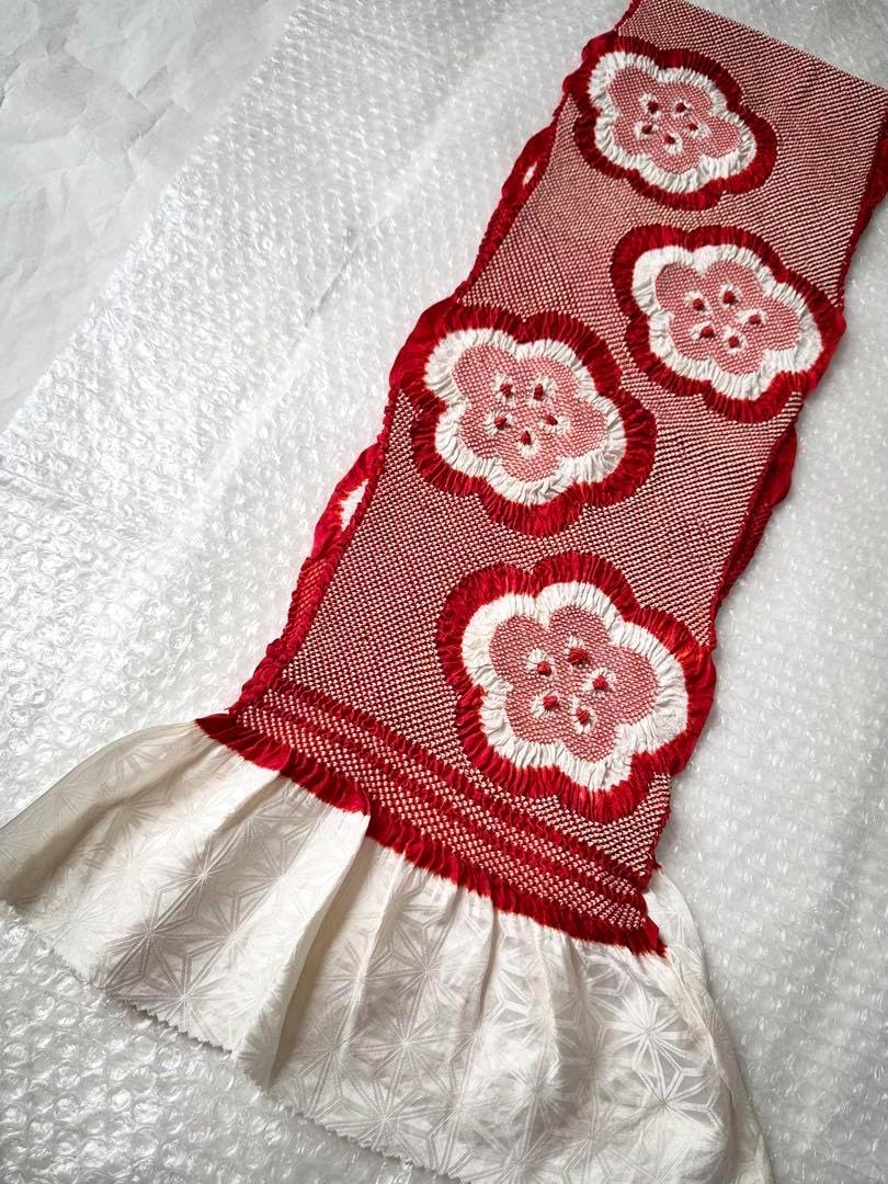 振袖】0841正絹総絞り帯揚げ・半襟＆重ね衿 帯締めセット 振袖 和装小物（帯・半襟） kanoco92 通販  18265902｜Creema(クリーマ) ハンドメイド・手作り・クラフト作品の販売サイト os10 赤 振袖用 総絞り 正絹 帯揚げ・重ね衿 セット