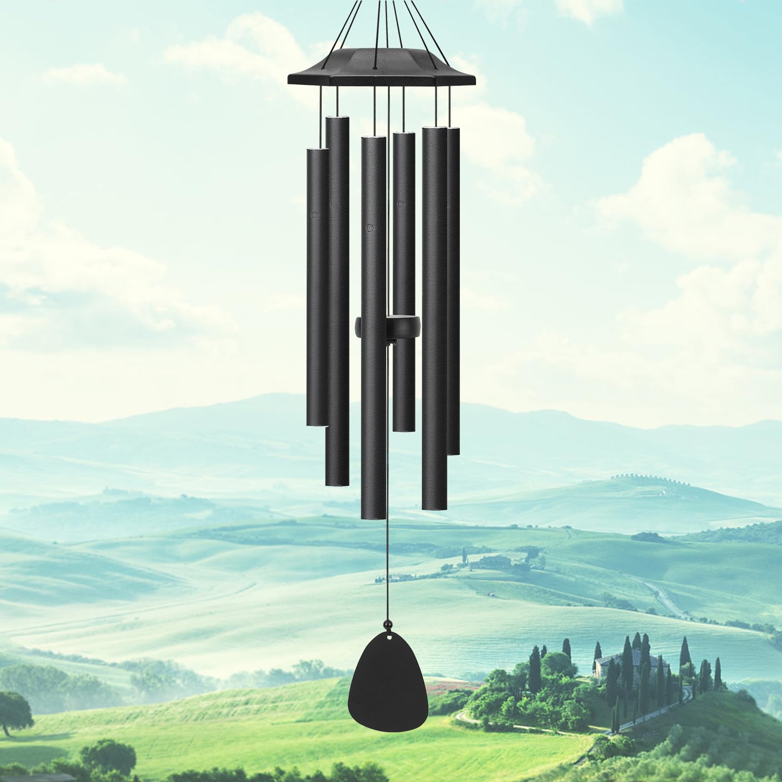 Outdoor Wind Chimes for Soothing Tones & Garden Decor - Memorial Gifts for Loss of Loved One, Best Gift for Mom, Women & Grandma - Large Windchimes with Deep Tone