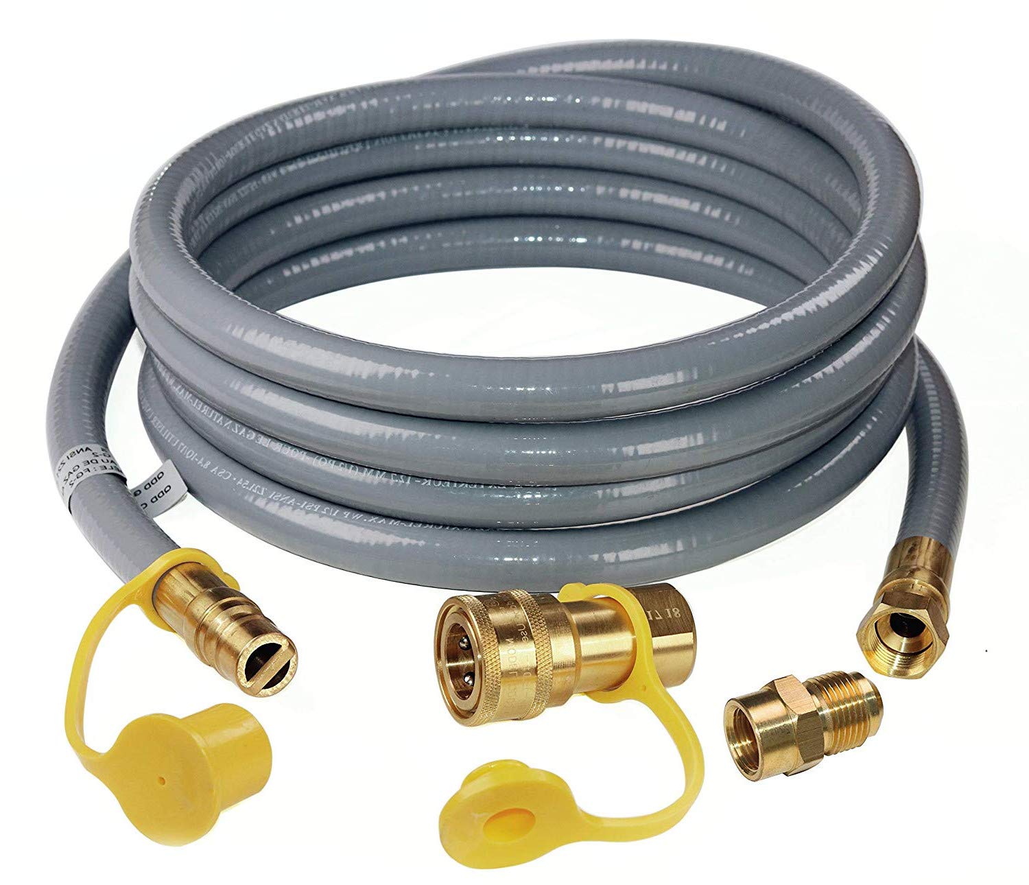 Buy 12 Feet 1/2inch ID Natural Grill Hose with Quick Connect Propane