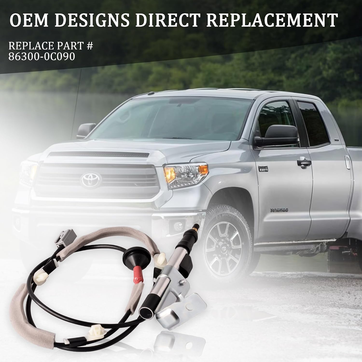Replacement Antenna Base Fit for Toyota Tundra 2014-2020 - Part Number 86300-0C090