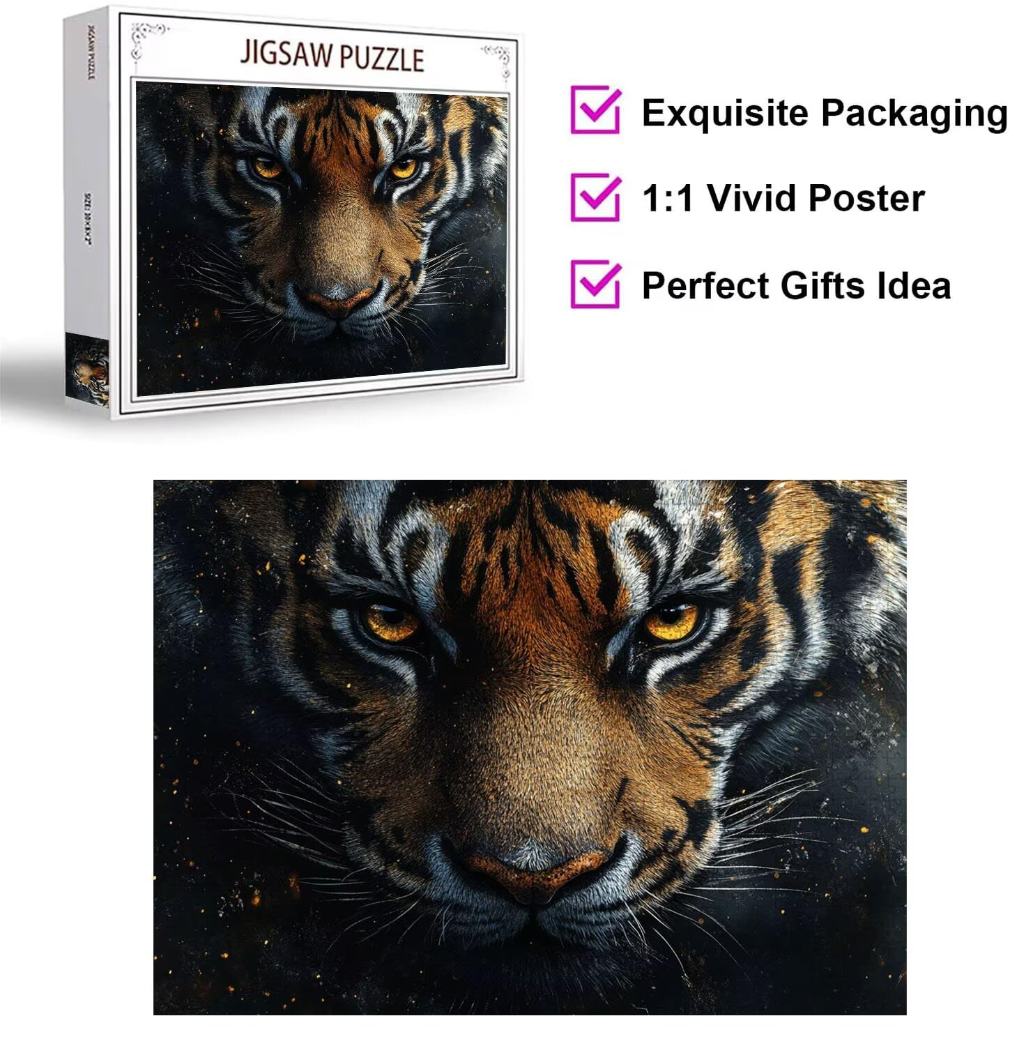 Puzzle 1500 sztuk zwierząt Trudne drewniane puzzle, n-400 | Niemożliwe wyzwanie, inteligentna gra zręcznościowa, gry logiczne dla całej rodziny, pomysł na prezent, abstrakcja