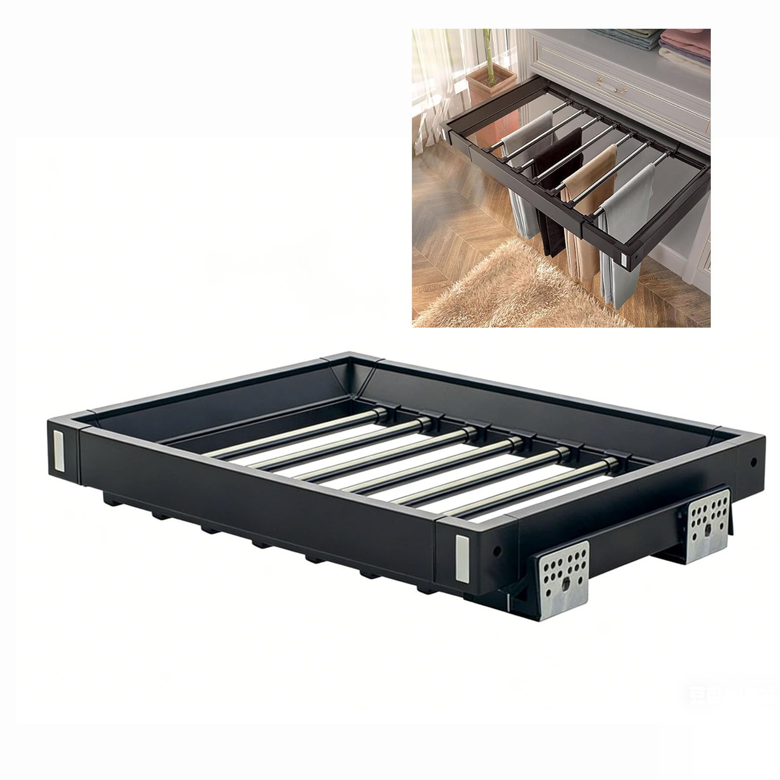 Rangement de votre dressing impeccable avec ce rack suspendu