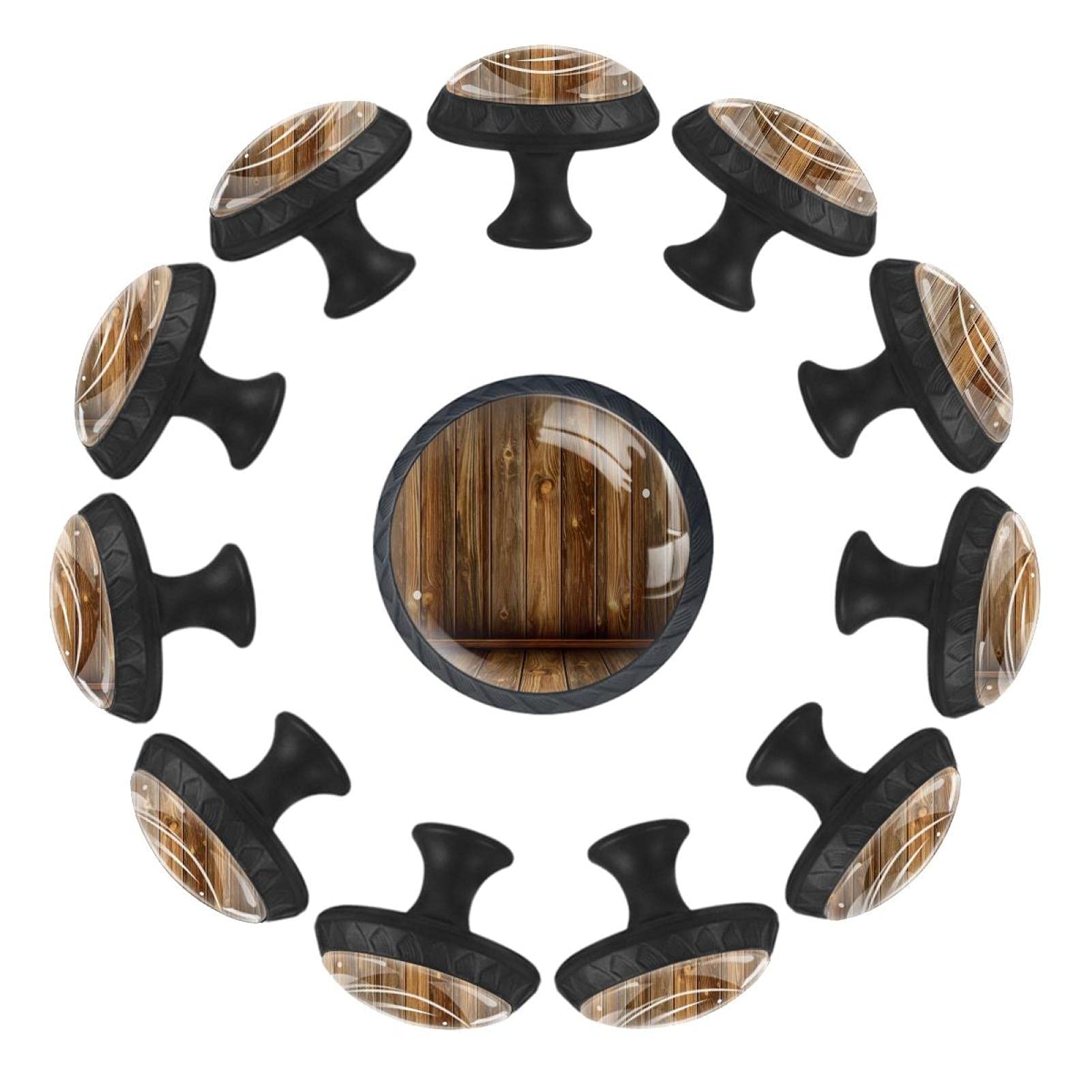Boutons de tiroir ronds en bois commode chambre salle de jeux