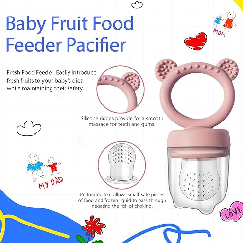 Miniatura 4 de Combo de bandeja de silicona para congelador y alimentador de frutas para bebés, alivio calmante de la dentición y contenedor de almacenamiento de