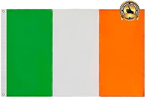 Irish Flags 3x5 Outdoor: Heavy Duty Sewn Stripes for Ultimate Durability