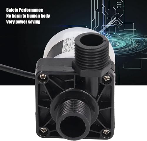 Miniatura 4 de Bomba sumergible pequeña DC12V 20W 800Lh Motor sin escobillas Abs Material Ahorro de energía silencioso, adecuado para peces de acuario, fuente de