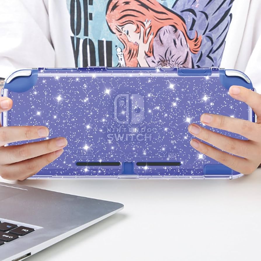 Switch Light パープル Amazon.co.jp: Switch Lite ケース パープル グリッター、TPU 保護