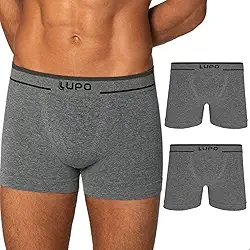 Kit 2 Cueca Boxer Lupo Sem Costura Toque Gelado Texturizada Ar Original