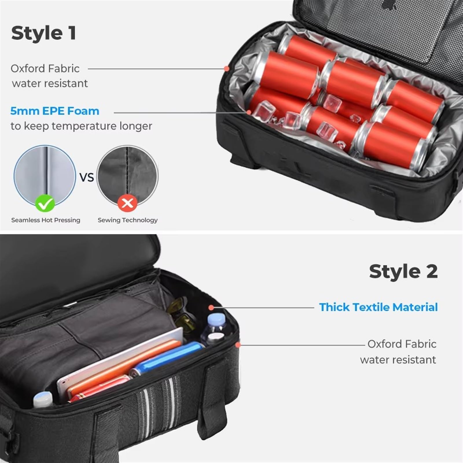 Moto Borsa Posteriore Per BMW R 1200GS LC R1250GS Per Adventure Per ADV F750GS F850GS Bauletto Borse laterali Valigie Borse per bagagli(2 general side bag)