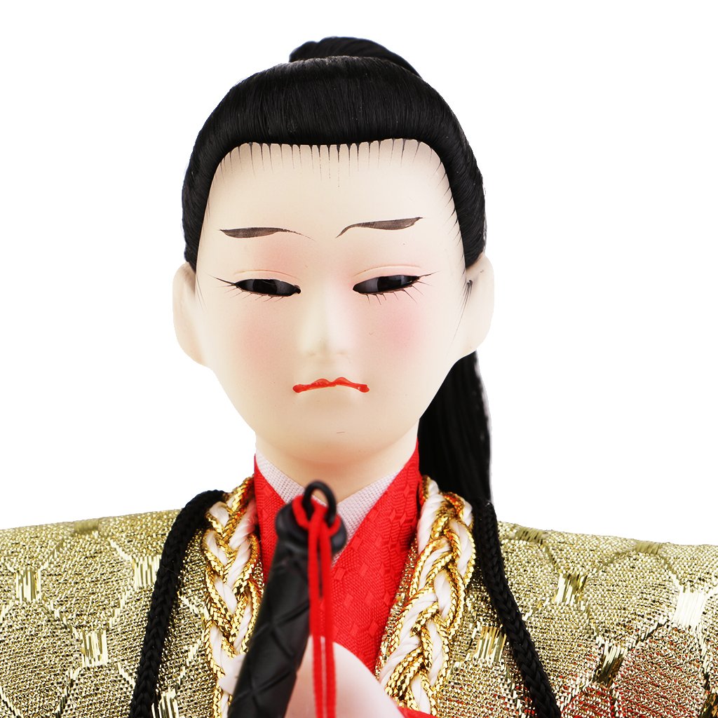 Muñeco de Guerrero Samurái Japonés, Estatua Humanoide, Cultura Japonesa, Traje Hecho de Seda, Cuerpo de Espuma, Base de Madera, Ideal como Reg, # 1, Individual
