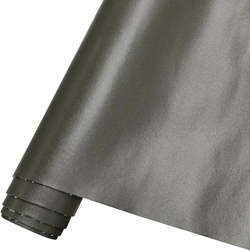 Miniatura 69 de HYANG - Hojas de piel sintética de color liso beige, 1 rollo de 12 x 53 pulgadas, piel sintética ideal para hacer proyectos de manualidades hechos a