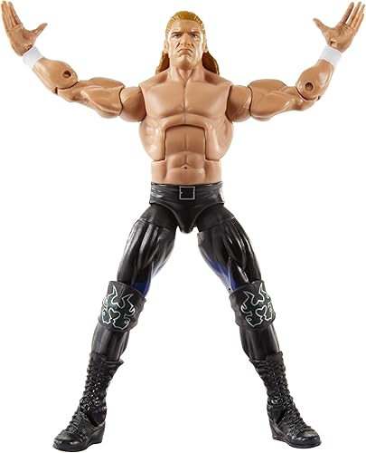 Miniatura 5 de WWE Elite Collection Paquete de 2 figuras de acción Triple H & Chyna de 6 pulgadas con 2 juegos de manos intercambiables y accesorios de