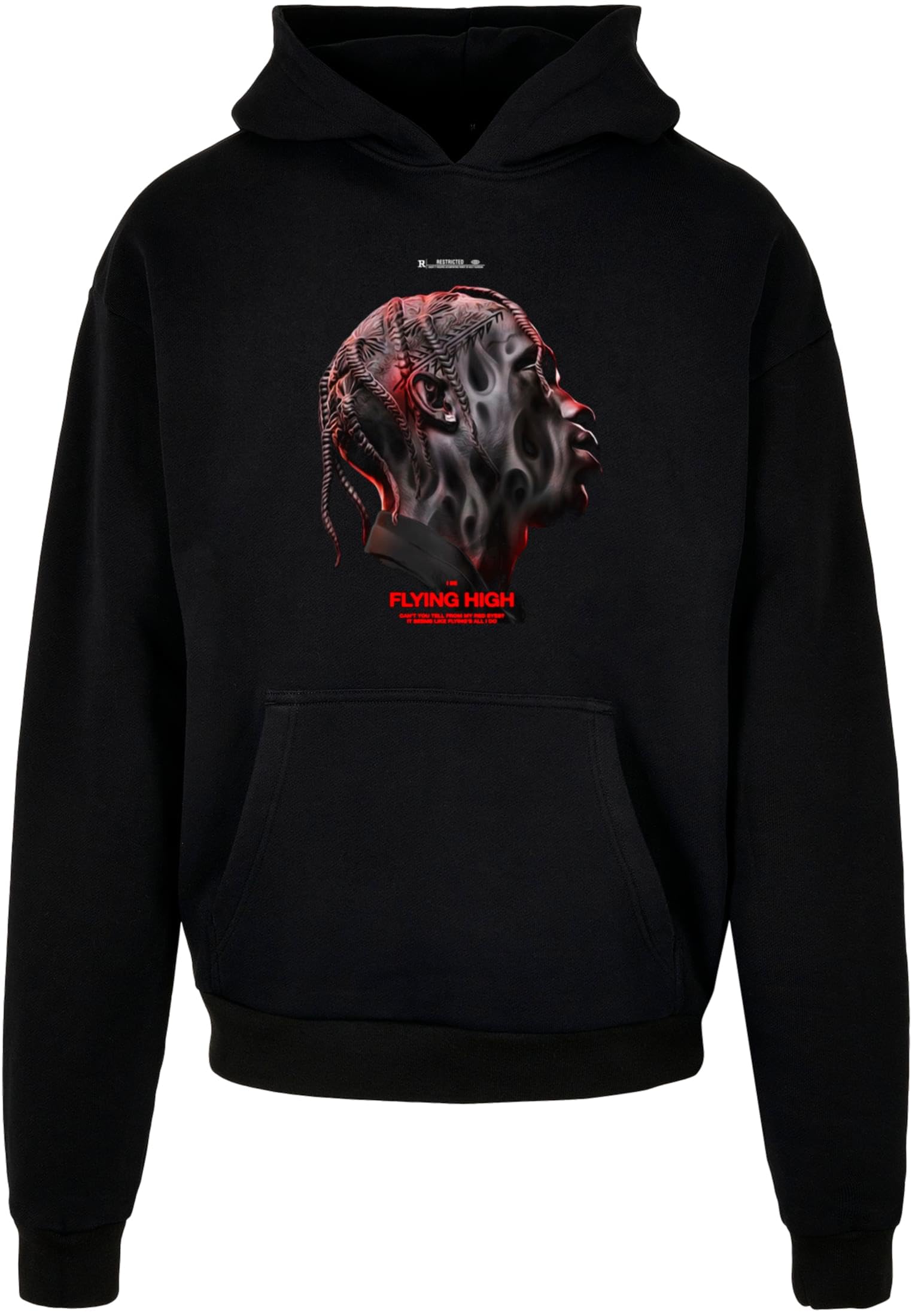Mister Tee Mt2398-flying High Heavy Oversize Hoodie Sudadera con Capucha Hombre (Pack de 1)