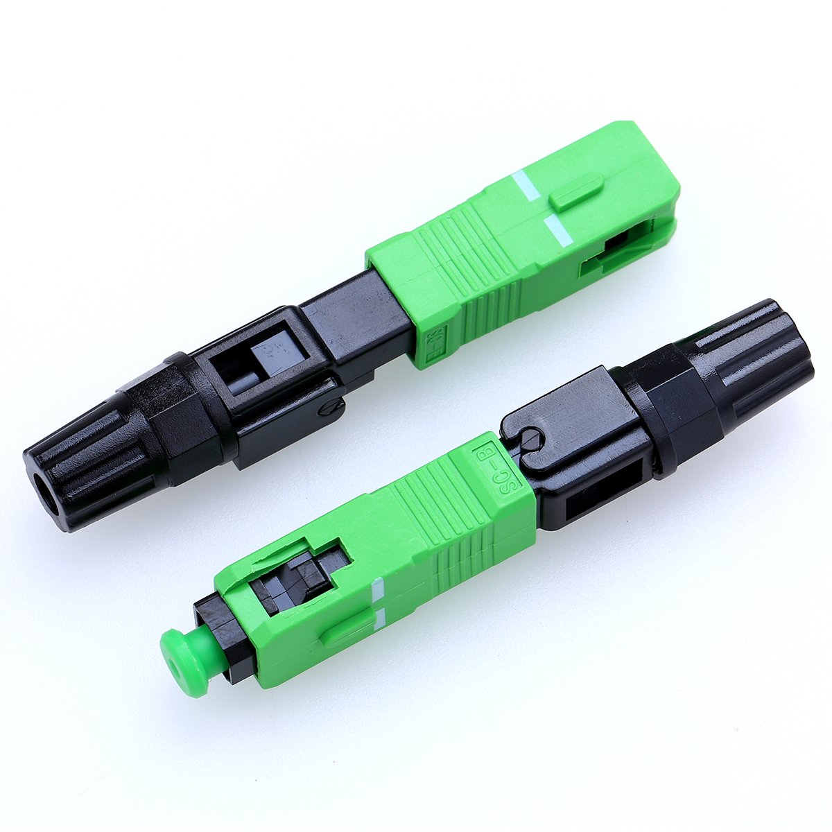 150pcs Ftth Conector de montaje rápido integrado SC-APC Conector de fibra óptica de alambre cubierto, APC Especial Broadcasting CATV