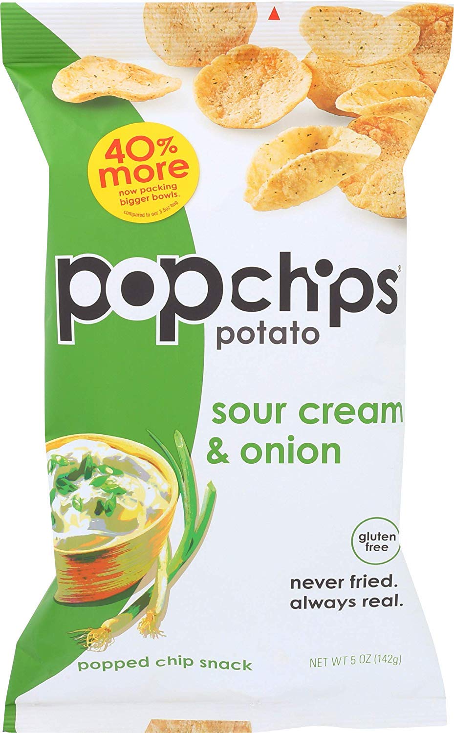 Popchips Potato, Sour Cream & Onion, 5 oz