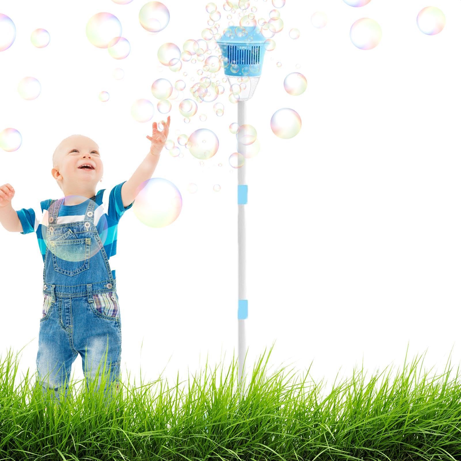 Projecteur De Bulles - Outil À Bulles D'extérieur avec Éclairage Public À LED, Douche À Bulles Automatique | Machine D'activités À Bulles avec Piles Rechargeables Intégrées pour Fêtes d'anniversaire