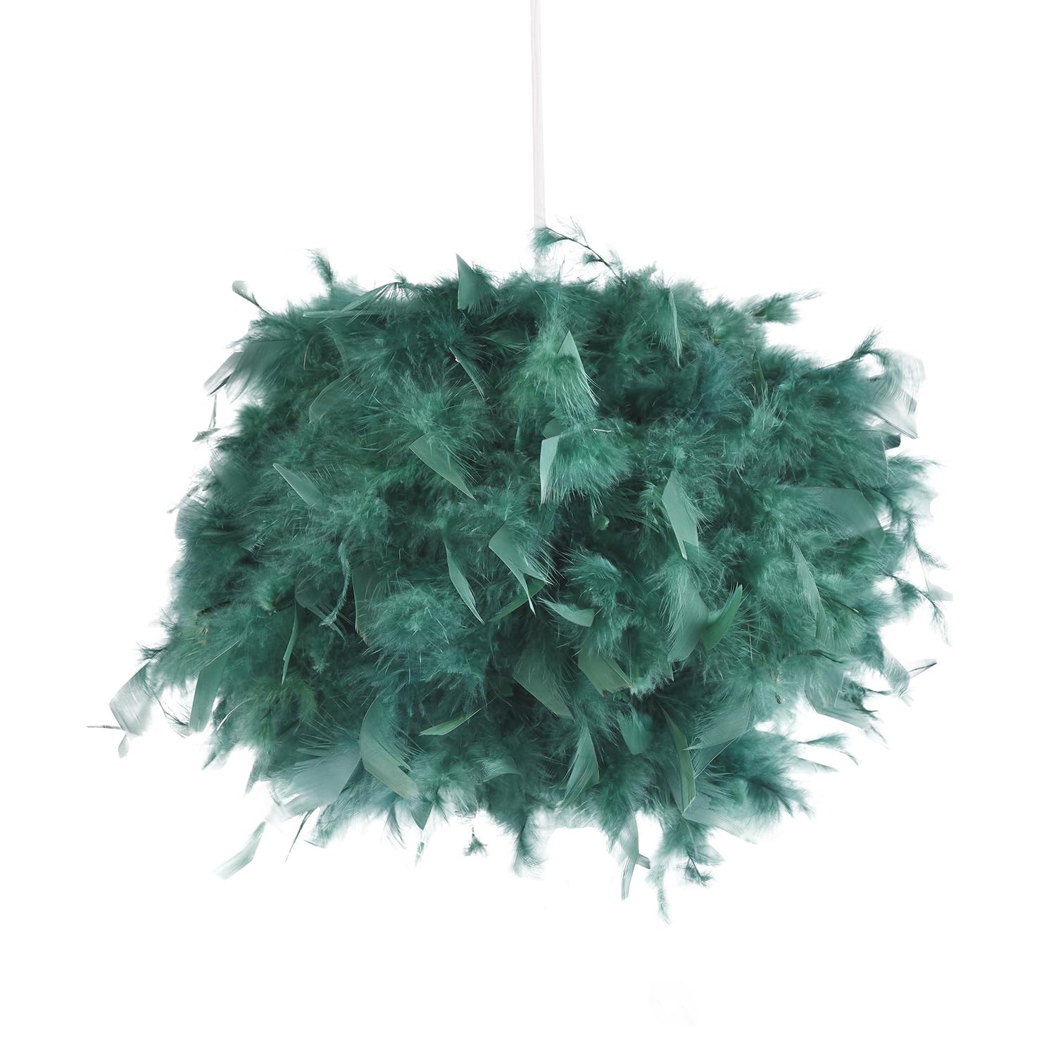 Happy Homewares Feather Pendant Light Shade - 10 inch - Light Green - Modern Designer